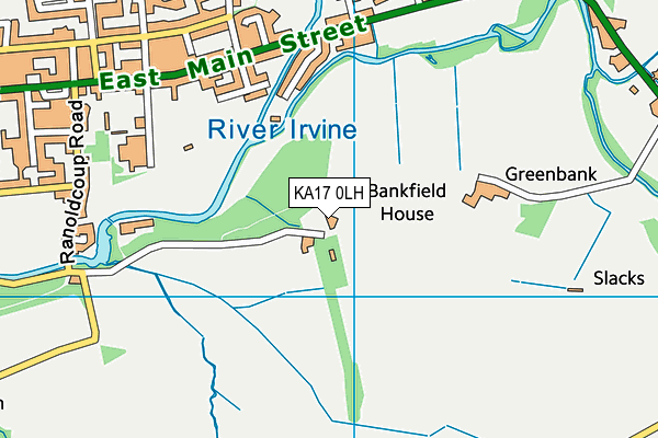 KA17 0LH map - OS VectorMap District (Ordnance Survey) KA17 0LH map - OS VectorMap District (Ordnance Survey)
