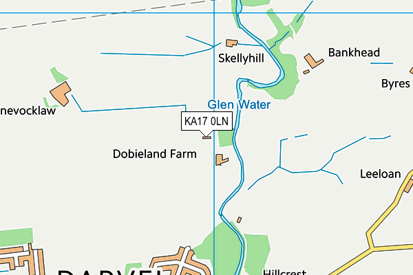 KA17 0LN map - OS VectorMap District (Ordnance Survey) KA17 0LN map - OS VectorMap District (Ordnance Survey)