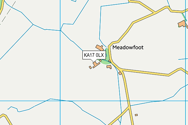 KA17 0LX map - OS VectorMap District (Ordnance Survey) KA17 0LX map - OS VectorMap District (Ordnance Survey)