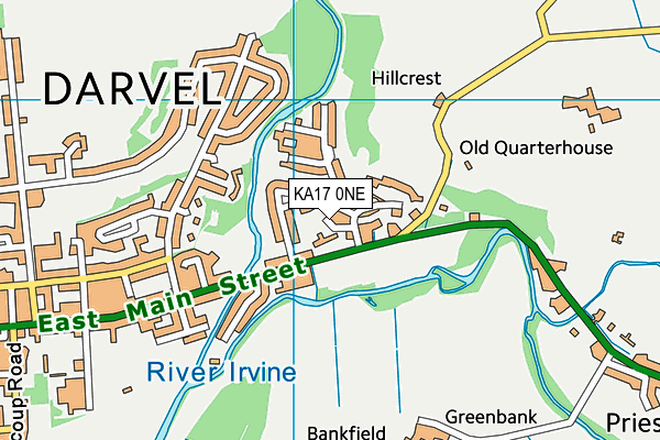 KA17 0NE map - OS VectorMap District (Ordnance Survey) KA17 0NE map - OS VectorMap District (Ordnance Survey)