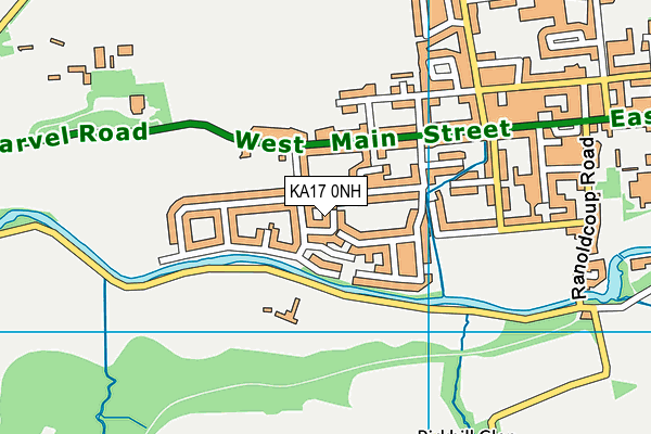 KA17 0NH map - OS VectorMap District (Ordnance Survey) KA17 0NH map - OS VectorMap District (Ordnance Survey)