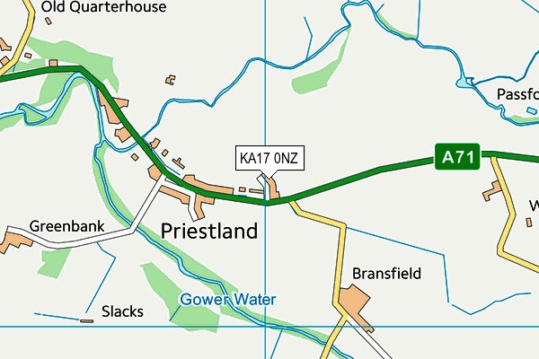 KA17 0NZ map - OS VectorMap District (Ordnance Survey) KA17 0NZ map - OS VectorMap District (Ordnance Survey)