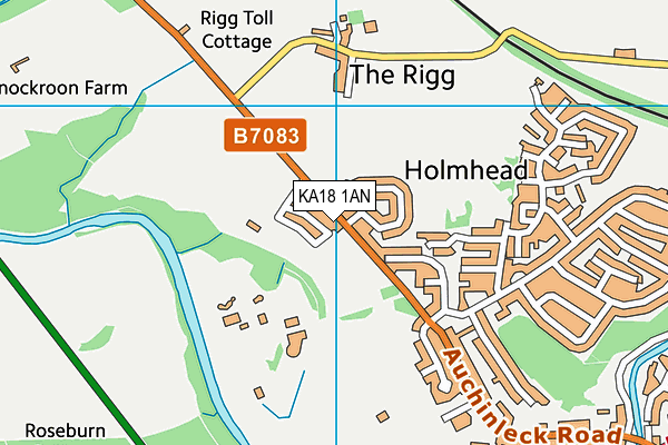 KA18 1AN map - OS VectorMap District (Ordnance Survey) KA18 1AN map - OS VectorMap District (Ordnance Survey)