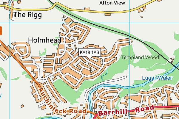 KA18 1AS map - OS VectorMap District (Ordnance Survey) KA18 1AS map - OS VectorMap District (Ordnance Survey)