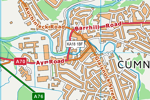 KA18 1BF map - OS VectorMap District (Ordnance Survey) KA18 1BF map - OS VectorMap District (Ordnance Survey)