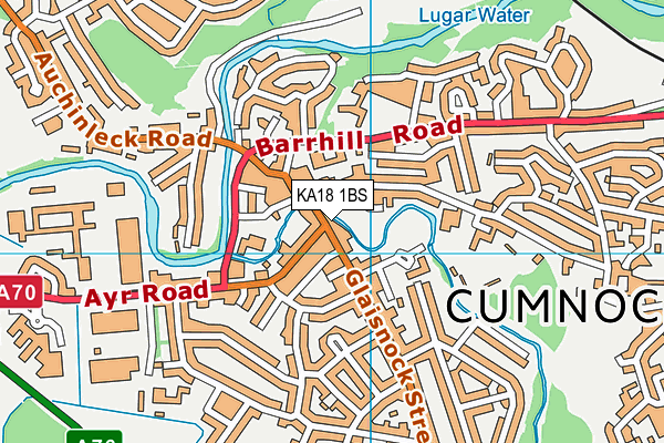 KA18 1BS map - OS VectorMap District (Ordnance Survey) KA18 1BS map - OS VectorMap District (Ordnance Survey)