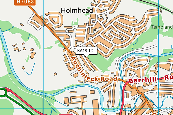 KA18 1DL map - OS VectorMap District (Ordnance Survey) KA18 1DL map - OS VectorMap District (Ordnance Survey)