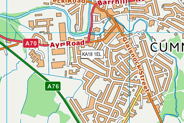 KA18 1EL map - OS VectorMap District (Ordnance Survey) KA18 1EL map - OS VectorMap District (Ordnance Survey)