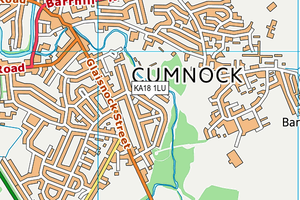 KA18 1LU map - OS VectorMap District (Ordnance Survey) KA18 1LU map - OS VectorMap District (Ordnance Survey)