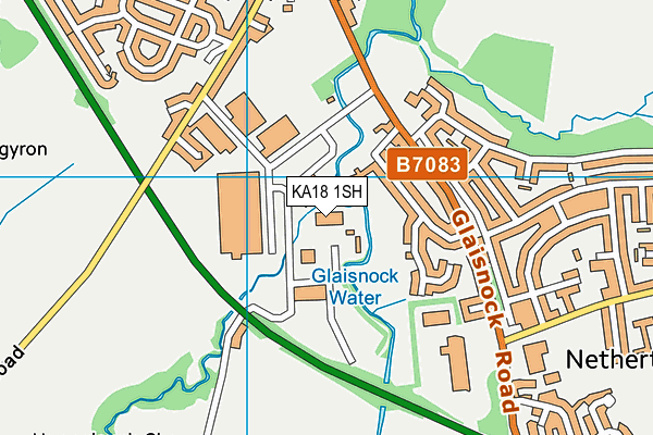 KA18 1SH map - OS VectorMap District (Ordnance Survey) KA18 1SH map - OS VectorMap District (Ordnance Survey)