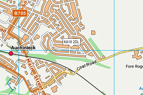 KA18 2DL map - OS VectorMap District (Ordnance Survey) KA18 2DL map - OS VectorMap District (Ordnance Survey)