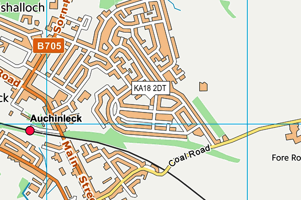 KA18 2DT map - OS VectorMap District (Ordnance Survey) KA18 2DT map - OS VectorMap District (Ordnance Survey)