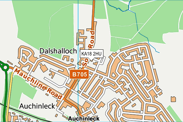 KA18 2HU map - OS VectorMap District (Ordnance Survey) KA18 2HU map - OS VectorMap District (Ordnance Survey)