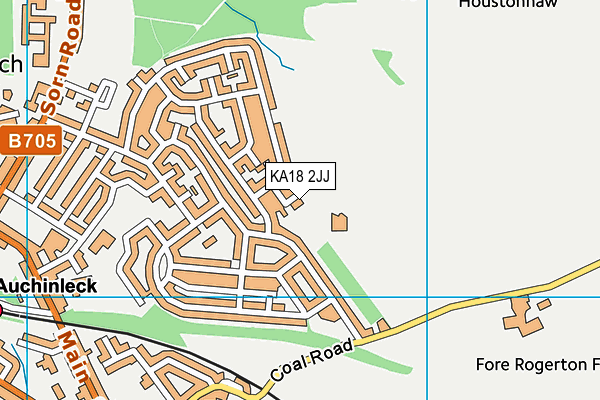 KA18 2JJ map - OS VectorMap District (Ordnance Survey) KA18 2JJ map - OS VectorMap District (Ordnance Survey)