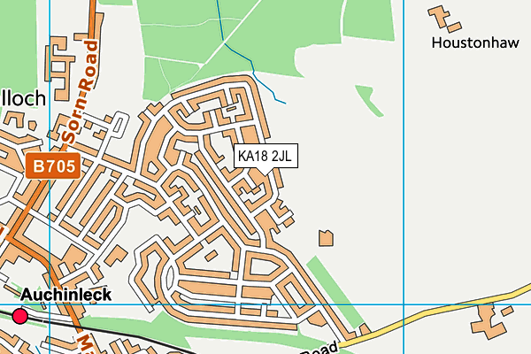 KA18 2JL map - OS VectorMap District (Ordnance Survey) KA18 2JL map - OS VectorMap District (Ordnance Survey)