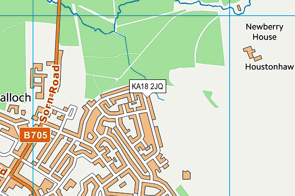 KA18 2JQ map - OS VectorMap District (Ordnance Survey) KA18 2JQ map - OS VectorMap District (Ordnance Survey)