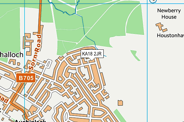 KA18 2JR map - OS VectorMap District (Ordnance Survey) KA18 2JR map - OS VectorMap District (Ordnance Survey)