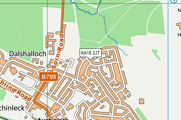 KA18 2JT map - OS VectorMap District (Ordnance Survey) KA18 2JT map - OS VectorMap District (Ordnance Survey)