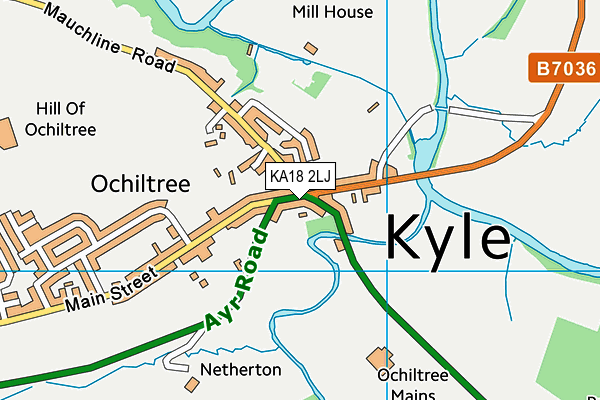 KA18 2LJ map - OS VectorMap District (Ordnance Survey) KA18 2LJ map - OS VectorMap District (Ordnance Survey)