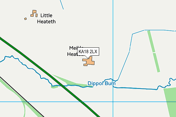KA18 2LX map - OS VectorMap District (Ordnance Survey) KA18 2LX map - OS VectorMap District (Ordnance Survey)