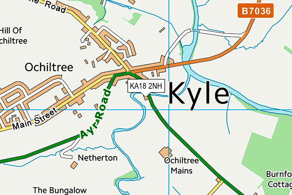 KA18 2NH map - OS VectorMap District (Ordnance Survey) KA18 2NH map - OS VectorMap District (Ordnance Survey)