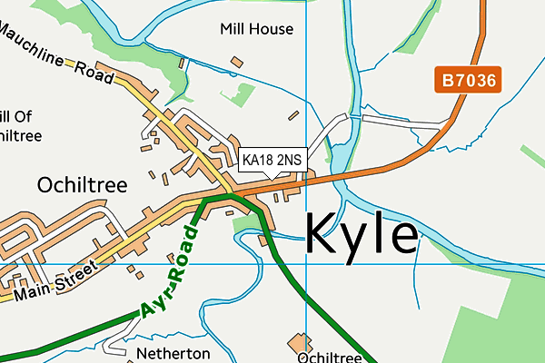 KA18 2NS map - OS VectorMap District (Ordnance Survey) KA18 2NS map - OS VectorMap District (Ordnance Survey)