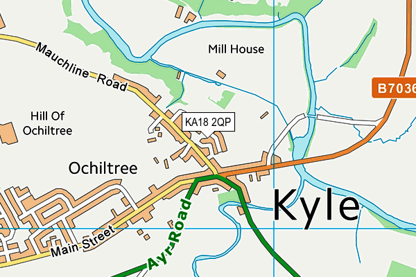 KA18 2QP map - OS VectorMap District (Ordnance Survey) KA18 2QP map - OS VectorMap District (Ordnance Survey)