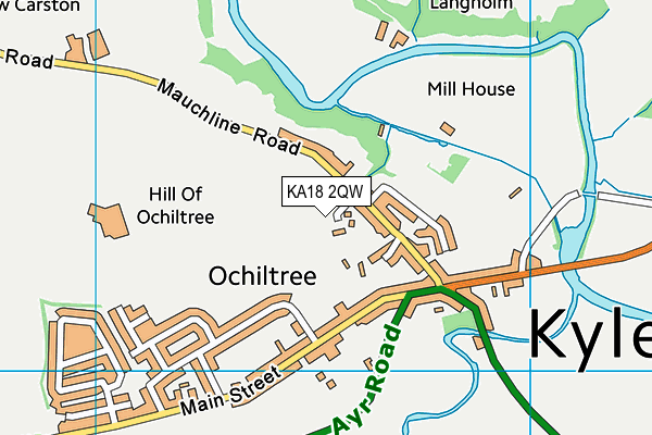 KA18 2QW map - OS VectorMap District (Ordnance Survey) KA18 2QW map - OS VectorMap District (Ordnance Survey)