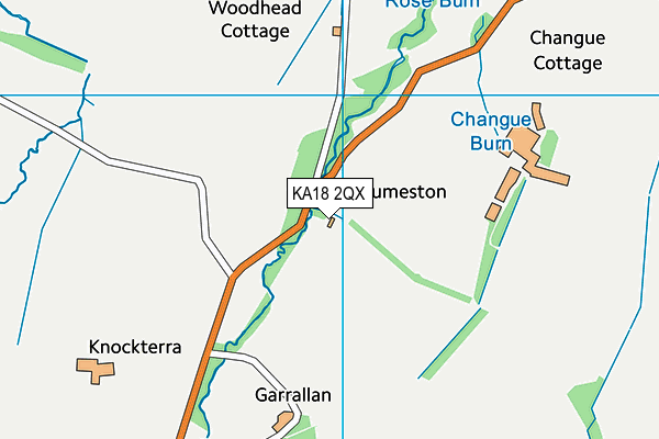 KA18 2QX map - OS VectorMap District (Ordnance Survey) KA18 2QX map - OS VectorMap District (Ordnance Survey)