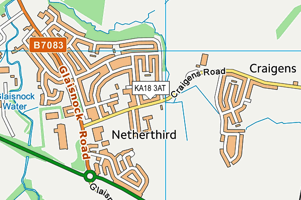 KA18 3AT map - OS VectorMap District (Ordnance Survey) KA18 3AT map - OS VectorMap District (Ordnance Survey)
