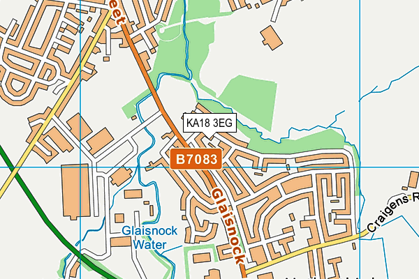 KA18 3EG map - OS VectorMap District (Ordnance Survey) KA18 3EG map - OS VectorMap District (Ordnance Survey)