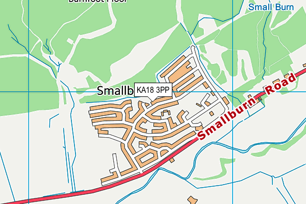 KA18 3PP map - OS VectorMap District (Ordnance Survey) KA18 3PP map - OS VectorMap District (Ordnance Survey)