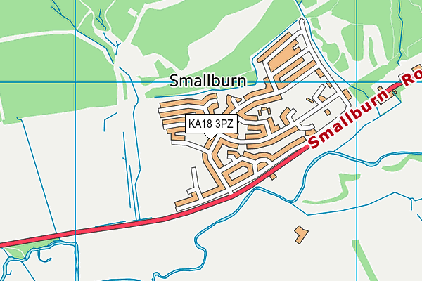 KA18 3PZ map - OS VectorMap District (Ordnance Survey) KA18 3PZ map - OS VectorMap District (Ordnance Survey)
