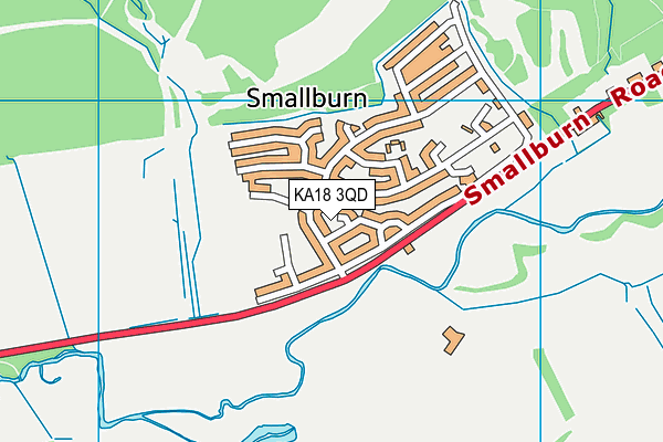 KA18 3QD map - OS VectorMap District (Ordnance Survey) KA18 3QD map - OS VectorMap District (Ordnance Survey)