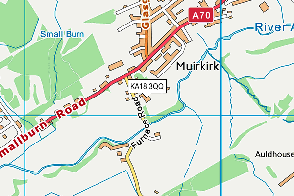 KA18 3QQ map - OS VectorMap District (Ordnance Survey) KA18 3QQ map - OS VectorMap District (Ordnance Survey)