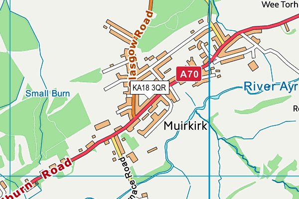 KA18 3QR map - OS VectorMap District (Ordnance Survey) KA18 3QR map - OS VectorMap District (Ordnance Survey)