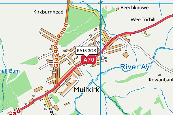 KA18 3QS map - OS VectorMap District (Ordnance Survey) KA18 3QS map - OS VectorMap District (Ordnance Survey)