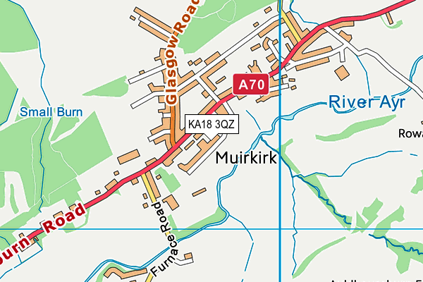 KA18 3QZ map - OS VectorMap District (Ordnance Survey) KA18 3QZ map - OS VectorMap District (Ordnance Survey)