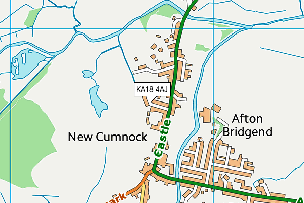 KA18 4AJ map - OS VectorMap District (Ordnance Survey) KA18 4AJ map - OS VectorMap District (Ordnance Survey)