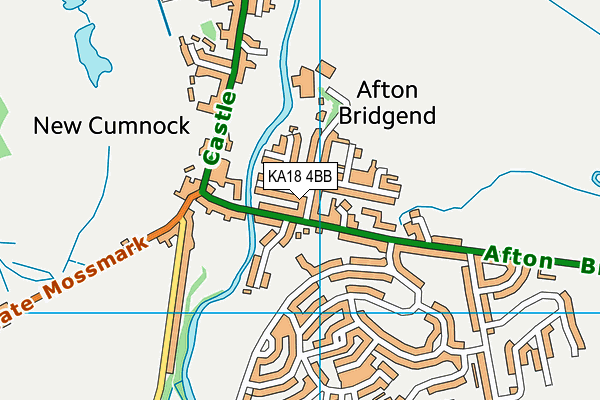 KA18 4BB map - OS VectorMap District (Ordnance Survey)