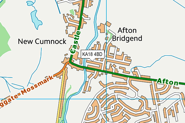 KA18 4BD map - OS VectorMap District (Ordnance Survey) KA18 4BD map - OS VectorMap District (Ordnance Survey)