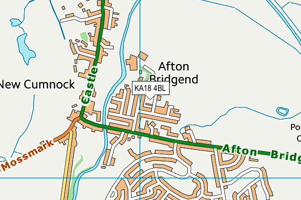 KA18 4BL map - OS VectorMap District (Ordnance Survey) KA18 4BL map - OS VectorMap District (Ordnance Survey)