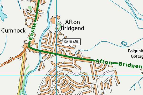 KA18 4BU map - OS VectorMap District (Ordnance Survey) KA18 4BU map - OS VectorMap District (Ordnance Survey)