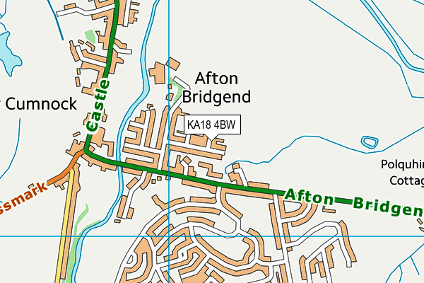 KA18 4BW map - OS VectorMap District (Ordnance Survey) KA18 4BW map - OS VectorMap District (Ordnance Survey)