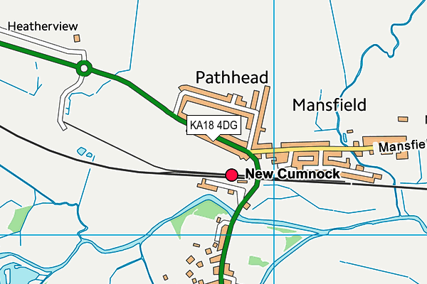 KA18 4DG map - OS VectorMap District (Ordnance Survey) KA18 4DG map - OS VectorMap District (Ordnance Survey)