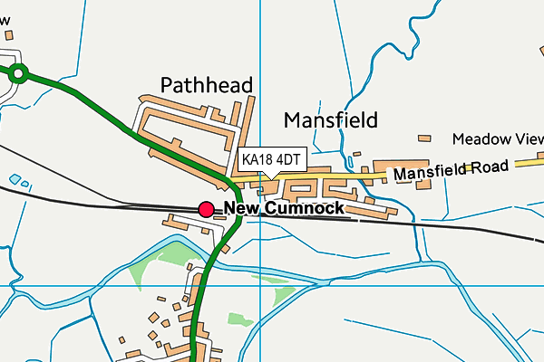 KA18 4DT map - OS VectorMap District (Ordnance Survey) KA18 4DT map - OS VectorMap District (Ordnance Survey)