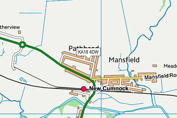 KA18 4DW map - OS VectorMap District (Ordnance Survey) KA18 4DW map - OS VectorMap District (Ordnance Survey)