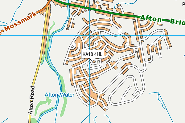 KA18 4HL map - OS VectorMap District (Ordnance Survey) KA18 4HL map - OS VectorMap District (Ordnance Survey)