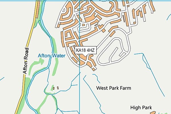 KA18 4HZ map - OS VectorMap District (Ordnance Survey) KA18 4HZ map - OS VectorMap District (Ordnance Survey)