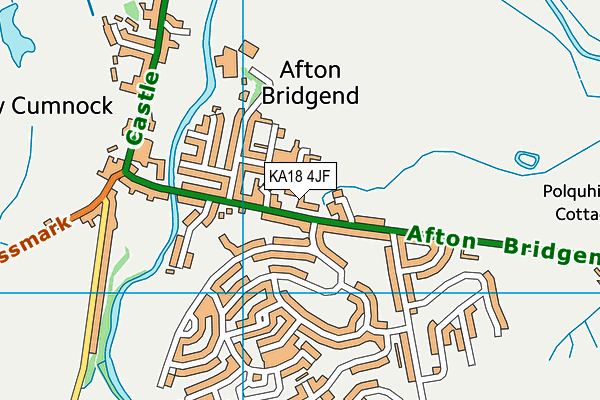 KA18 4JF map - OS VectorMap District (Ordnance Survey)